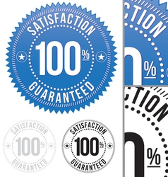 Satisfaction Guaranteed seals set vector image
