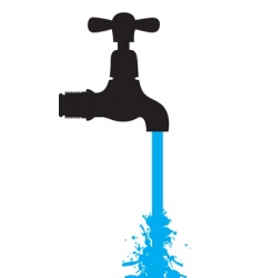Tap water vector image