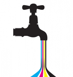 Tap CMYK vector image