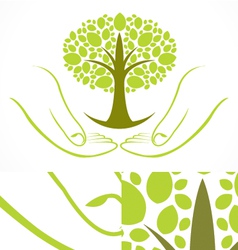 Green Wellness Tree vector image