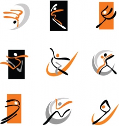 Dancing vector image