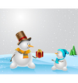 Snowman vector image