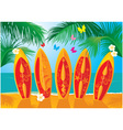 Summer Holiday Postcard vector image