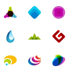 Logo design elements set 03 vector image