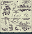 Calligraphic design elements vector image