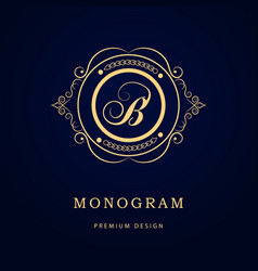 Monogram design elements graceful template Monogram design elements graceful template vector image