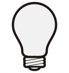 Light bulb vector image