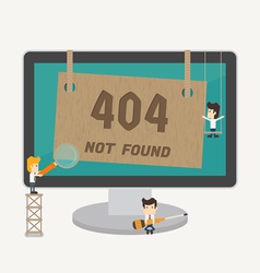 Page not found 404 error vector image