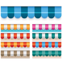 Awnings vector image