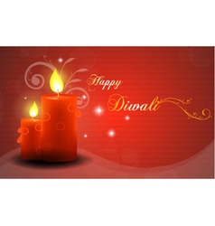 Diwali greeting card vector image
