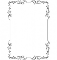 Elegant frame vector image