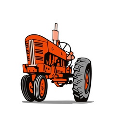 Red Tractor Red Tractor vector image