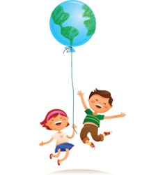 Children balloon vector image