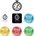 Stopwatch icons vector image