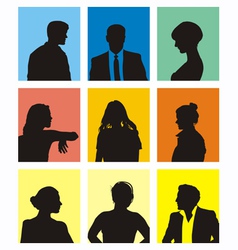 People avatars vector image