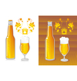 Bottled beer vector image
