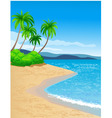 Tropical beach vector image
