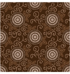 Decorative circles pattern vector image