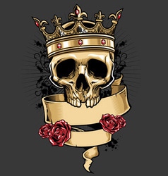 King of Skull vector image