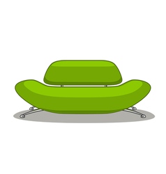 Green sofa vector image