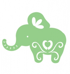 Cartoon baby elephant Cartoon baby elephant vector image