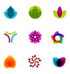 Logo design elements set 06 vector image