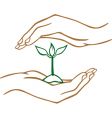 Protect the earth vector image