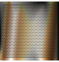 Chrome plated bronze sheet metal vector image