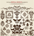 Flower vintage royal design vector image