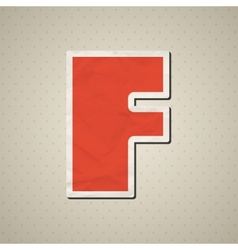 Paper alphabet vector image