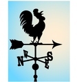 Weather vane silhouette vector image