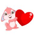 Cute bunny Valentine's Cute bunny Valentine's vector image