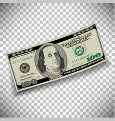 A 100 dollar bill A 100 dollar bill vector image