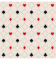 Seamless pattern with card suits vector image