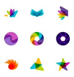 Logo design elements set 08 vector image