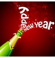 Happy New Year with Champagne Happy New Year with Champagne vector image