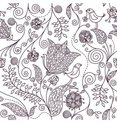 Floral pattern vector image
