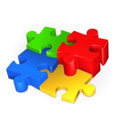 Puzzle vector image