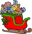 Santas Sleigh vector image