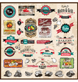 Vintage Restaurant Icons vector image