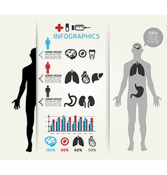 Medical Infographic Design template vector image