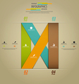 Infographics template 3 vector image