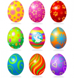 Easter eggs vector image