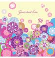 Floral background vector image