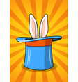 Hat with a rabbit vector image