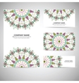 Colorful geometric card template in aztec style Colorful geometric card template in aztec style vector image