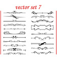 Set calligraphic design elements vector image