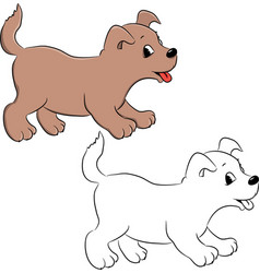 Dog for coloring vector image