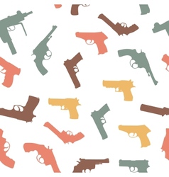 Guns set seamless pattern vector image