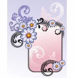 Floral background vector image